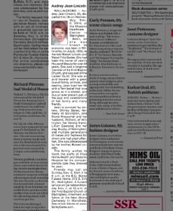 Obituary for Audrey Jean Lincoln